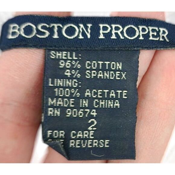 Boston Proper Army Style Jacket Womens Size 2 Military Green - Picture 6 of 7